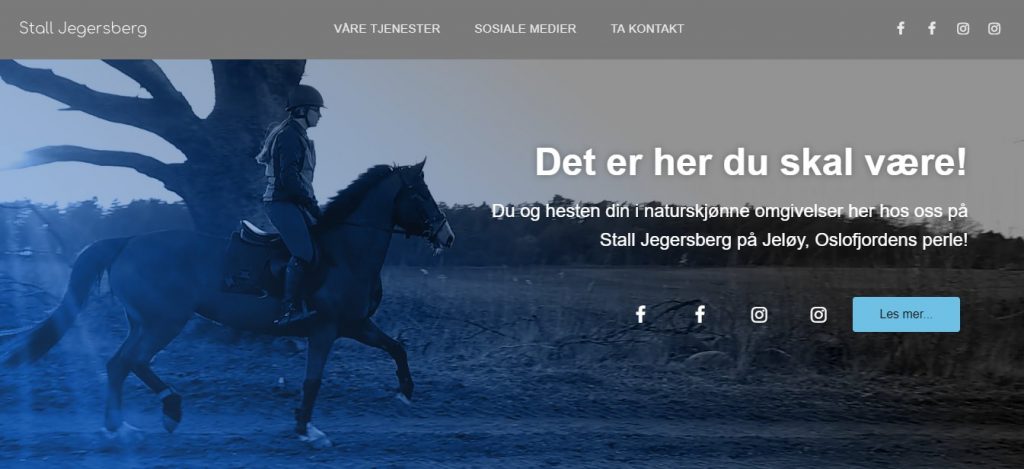 Stall Jegersberg - webdesign portfolio
