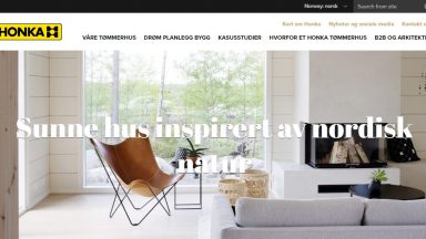 Honka Tømmerhus – webdesign portfolio Honka Tømmerhus - webdesign portfolio